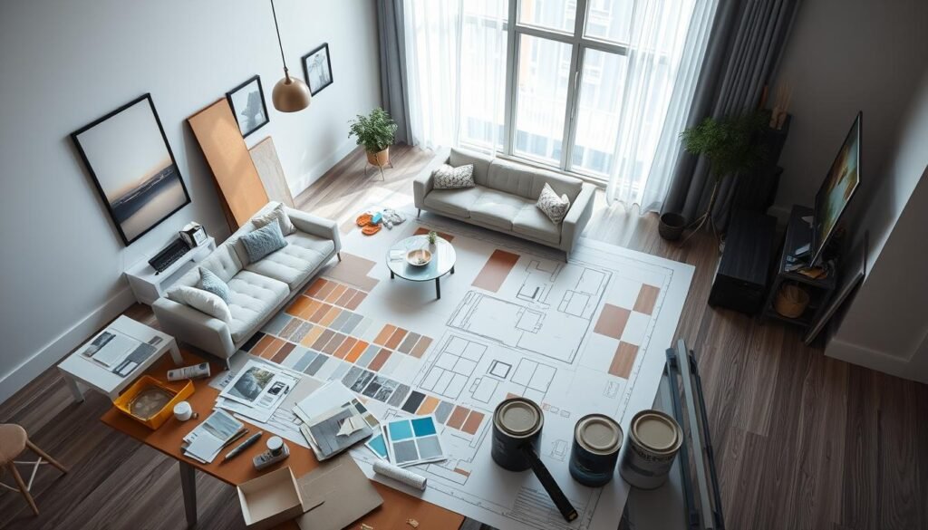 detailed plan for interior remodel