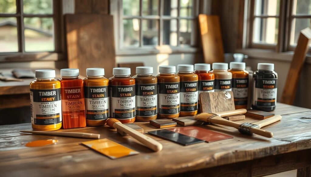 selecting timber stain colour